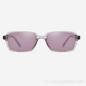 Прямоугольные женские солнцезащитные очки из ацетата